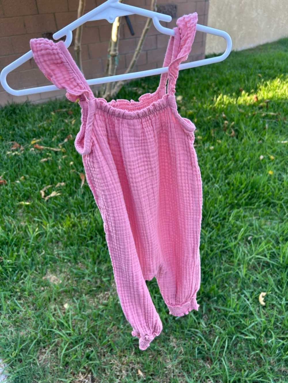 Gerber Pink Ruffled Romper One-Piece - Picture 3 of 6